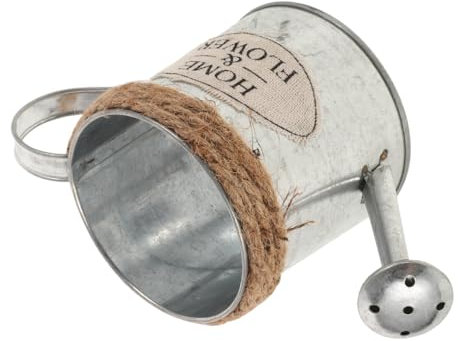 FUNOMOCYA Macetas de Metal Pequeñas con Forma de Tetera para Decoración del Hogar Y La Oficina