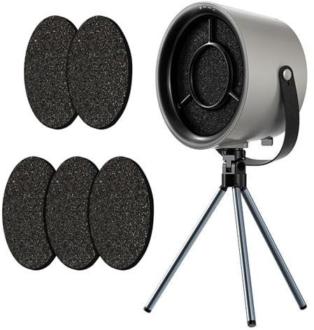 Yolispa Mini Portable Range Hood with 3 Wind Speeds, Desktop Cooker Hood Extractor Fan for Home Kitchen, Fondue Hot Pot BBQ (Black Grey)