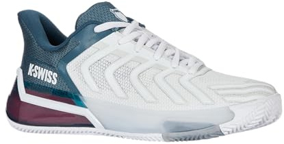 Dunlop Homme Ultrashot 4 Chaussures de Tennis, White Stargazer Neon Blaze, 42 EU