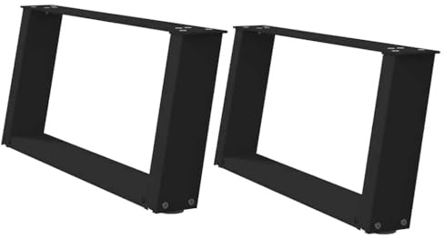 vidaXL Couchtischbeine U-Form 2 STK. Schwarz 70x(30-31) cm Stahl