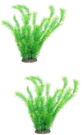 YARNOW 2st Aquarienpflanzen Webstuhl Blumentopf Bepflanzen Aquarium Künstlicher Korb Simulationsanlage Blaue Dekoration Rosa Korb Kreativer Blumentopf Irisierend Heimdekoration Green Harz