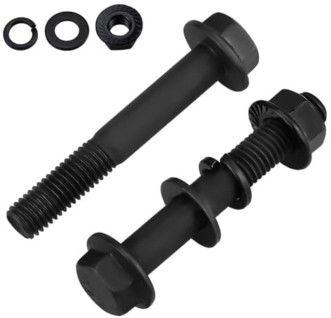 4 Sets M12-1.75 x 60mm Flange Hex Bolt with Flange Nuts and Flat & Lock Washers Assortment Set, 10.9 Grade Alloy Steel, Serrated, for Automotive Repair & Machinery Projects, Glvaner