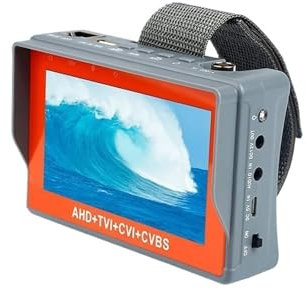 Tester per telecamere IP, tester CCTV, Tester for telecamere CCTV da 8 MP da 5 pollici Mini monitor di videosorveglianza AHD/TVI/CVI Tester Supporto Telecamere PTZ Tester ad alta risoluzione(IV5-5In