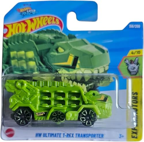Hot Wheels - HW Ultimate T-Rex Transporter - Experimotors 4/10 - HYY90 - Short Card - Netflix Let´s Race - Mattel 2025-1:64