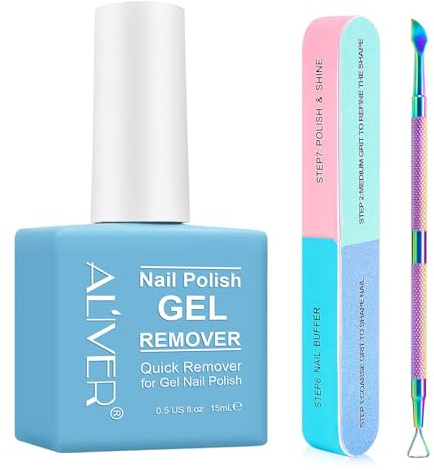 Nail Polish Remover, Magic Gel Nail Polish Remover Fast Remove Gel Nail Polish Within 2-3 Minutes, Quick & Easy Polish Remover, No Need For Foil, Soaking Or Wrapping