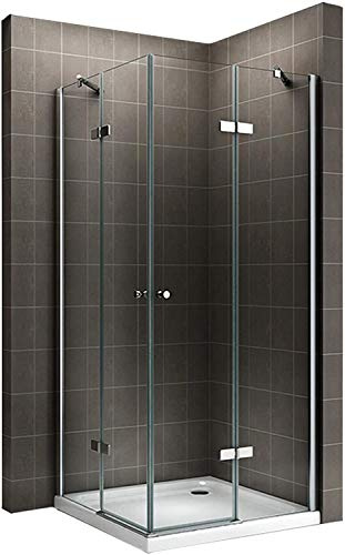 Box doccia angolare 70x90 cm vetro trasparente altezza 180 cm