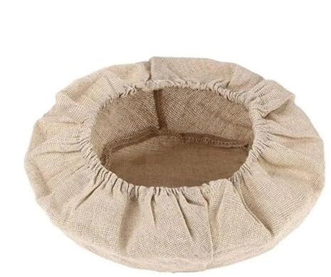 Cesta de prueba de pan, cubierta de cesta de algodón súper suave de calidad alimentaria, cesta redonda a prueba de pan, forro de tela para suministros para hornear en el hogar. (Color: 30 cm)
