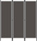 Cloison de séparation 3 panneaux Anthracite 150x180 cm ,Séparateur de Pièce Amovible 3 Panneaux Écran de Confidentialité Pliable pour Chambre à Coucher ou Agencement d'Espace Séparateurs de Pièces