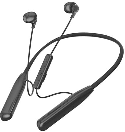 Bluetooth Headphones Semi-In-Ear Wireless with Neckband Waterproof Sports Headphones with Microphone Magnetic Wireless Earbuds Headphones Headsets Wireless Earphones with Cable Neckband for Running