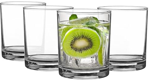 Glasmark KROSNO 1992 Bicchieri Set di 4 bicchieri 230 ml Bicchieri da acqua Bicchieri da cocktail Bicchieri da succo Bicchiere da acqua per succhi Lavabile in lavastoviglie