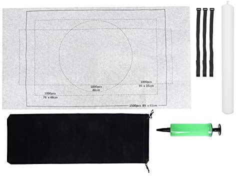 Tapis de Puzzle en Feutre, Coussin de Rangement Enroulable avec Tube Gonflable, pour Puzzle jusqu'à 1500 Pièces (26 46 Pouces