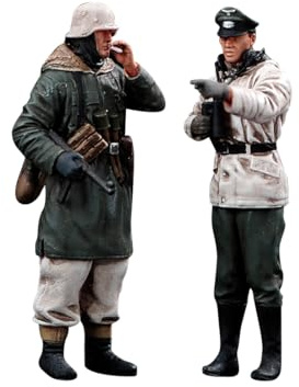 Rxbycxshi Kommandant Soldat Actionfiguren 1:35 WWII Figur Deutscher Panzersoldat, originalgetreue Nachbildung, Resin Bausatz, Basteln, Modellbausatz