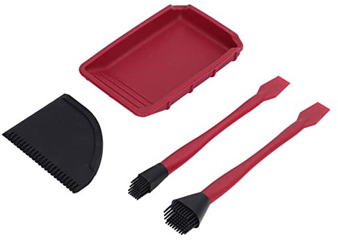 Kit de Colle en Silicone Complet et épandier de Menuiserie Confortable pour Les Projets de Collage en Bois Rouge et Noir
