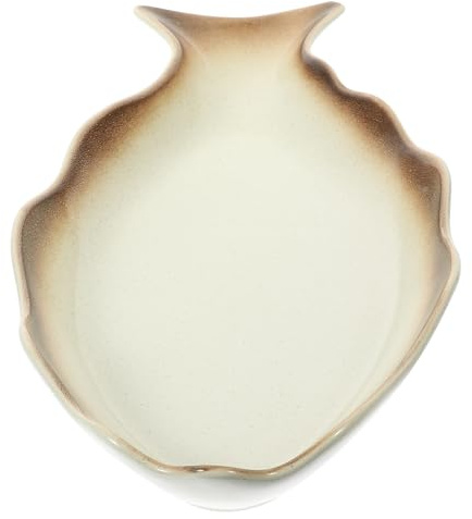 VERDANVERSE Japanese Style Ceramic Steamed Fish Plate Large Home Dinnerware Smooth Surface Multi-use Snack Dessert Serving Dish for Household and Restaurant