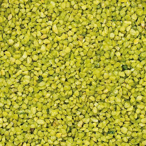 matches21 HOME & HOBBY Gránulos decorativos verdes como decoración de colores – 10 kg de arena gruesa decorativa Ø 2-3 mm para vasos, jarrones