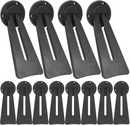 Tofficu Supporto per Cornici per Foto da Tavolo, Porta Cornici Stabile in Nero, Piedistallo Posteriore per Esposizione Immagini e Stampe su Cristallo, Set da 12 Pezzi per Casa e Gallerie