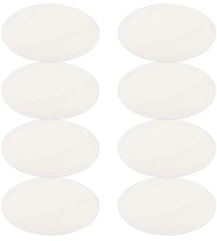 8 Pcs Cotton Nursing Pads Reusable White Breast Pads | Washable Postpartum Design, for Breastfeeding Women, 3-layer Leak-proof Structure