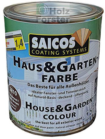 SAICOS Haus und Garten-Farbe 2791 Anthrazitgrau deckend, 0,75 Liter