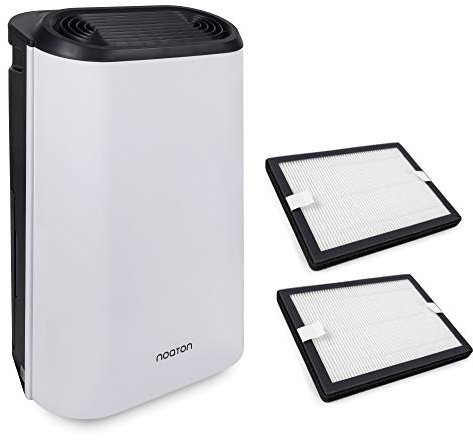 Deshumidificador y purificador de aire Noaton DF 4214 HEPA + 2 filtros HEPA, salida de hasta 14 l, flujo de aire 95 m3/h, hasta 25 m2, consumo <210 W, secado de ropa