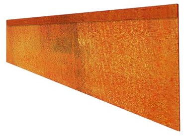 Rasenkante 0,8mm 18cm 10m Corten Stahl Edelrost Mähkante Beeteinfassung Umrandung Metall Magic Rasen CF