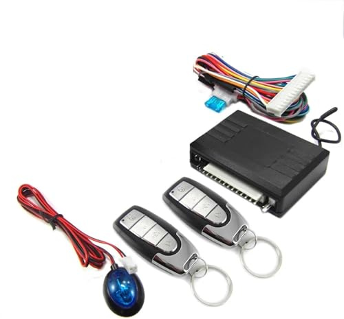 Sistema de Alarma unidireccional Universal for Coche, Sistema Entrada sin Llave Sirena for vehículo 12V CC con Bloqueo Puerta Central Fácil instalación y Amplia compatibilidad