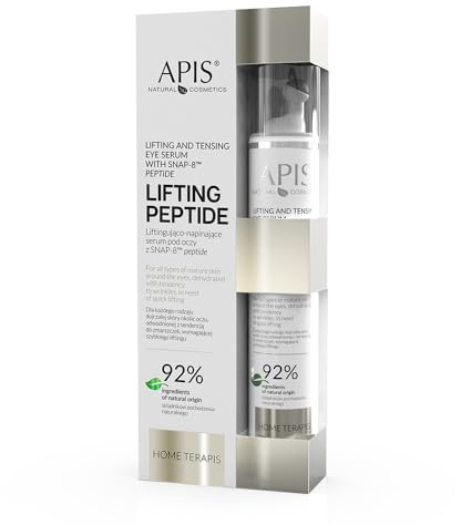 Apis HOME TERAPIS Augenserum mit Roller-Applikator - 10 ml - mit SNAP-8 Peptid Glättet, reduziert Mimikfalten, kühlend und abschwellend