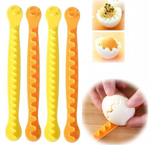 4Pcs Egg Slicer for Hard Boiled Eggs, Egg Cutter Exquisite Kitchen Accessories, Easy To Clean