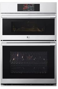 LG Studio WCES6428F 30 inch Stainless Combo Wall Oven with 6.4 Cu. Ft. Total Capacity
