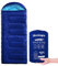 Silentnight Sleeping Bag for Adults - 3 Season Lightweight Soft Thick Cosy Warm Mummy Sleeping Bag for Spring Summer Camping Hiking Outdoor Travel for Warm and Cold Weather - Blue