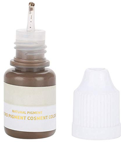 LANTRO JS Ögonbrynstatueringsfärg, Tattoo Makeup Ink, Microblading Pigment Ink För ögonbryns ögonlinjes Läppar, Lätt Att Färga, Maskinmanövrering, Milky Tattoo Color(mörkbrun grå (ögonbryn))