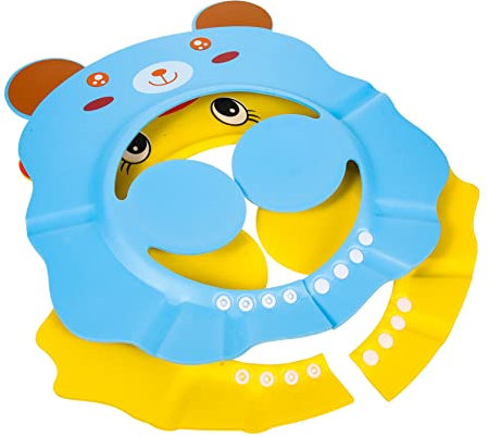 FRCOLOR 2stücke Duschhaube Mit Cartoon-motiv Verstellbare Shampoo-kappe Für Junge Mädchen Ohrenschutz Beim Baden Leicht Anzuziehen Und Abwaschbar