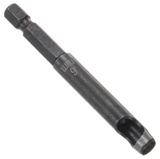 CoCud Leder Lochzange, 6mm Durchmesser, Runde Hohlnadel aus hochwertigem Kohlenstoffstahl - (Anwendungen: für Gummi, Papier, weiches Material)