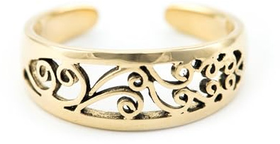 Windalf Damen Zehen-Ring TALIA 7 mm Bohemia Fuß-Schmuck Spiralen Bronze