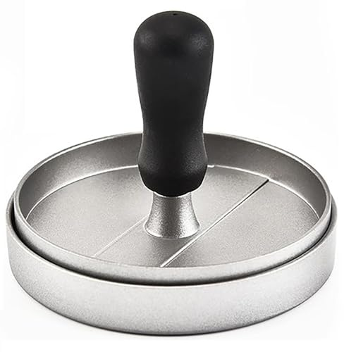 YIKANGHENG Moule à viande pour barbecue, 11,7 cm, moule rond en acier inoxydable pour presse à viande pour hamburger