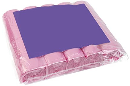 Bin Bags,Pedal Liners,Small Plastic Bin Liners Clear Garbage Bags Wastebasket Toilet Pedal Liners Wastebasket Bag Small Garbage Bag for Office Kitchen Bedroom Waste (01-Pink)
