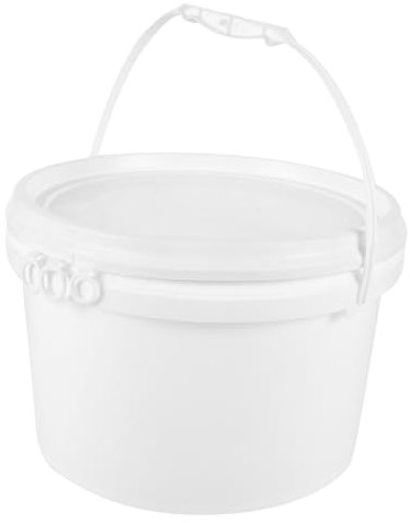 Yardenfun Cubo De Plástico para y Helado con Tapa y Asa Resistente y Fácil De Transportar