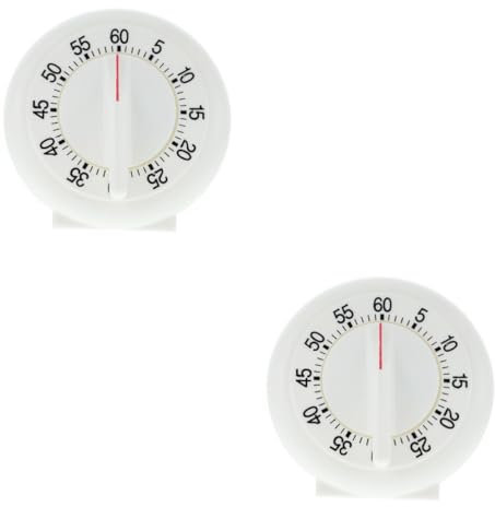 Amosfun Timer Da Cucina Manuale A Carica Manuale Da 2 Pezzi Per La Cottura Al Forno Orologio Da Cucina Facile Da Usare Materiale Plastico Robusto Per Ragazzi E Ragazze Adulti
