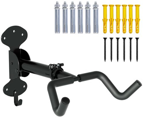 WheelHub Fahrrad Wandhalterung Fahrradhalterung Wand 30kg Tragfähigkeit Ausziehbar Fahrradständer Garage Fahrrad Aufhängung Stabiles Design für Garage und Zuhause 1 Stück