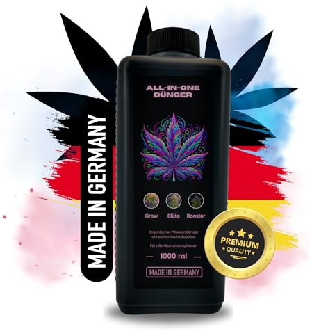 TronicXL Premium 1L Grow Dünger I All in One I Indoor & Outdoor für Wachstumsphase und Blütephase für Growbox Grower 1 Liter Grow & Bloom Starter Set