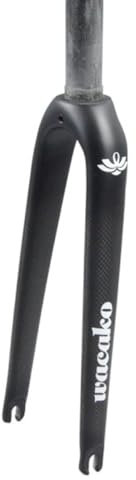 Falträder Starre Gabeln BMX-Vordergabel 14 16 18 20 22 Zoll Carbonfaser C Bremsgabeln 28,6mm 1-1/8 Gerades Rohr Starrgabel 74/100mm Schnellspanner Fahrräder Harte Gabel(Matte black B,74MM_20IN)