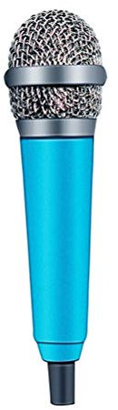 OLSKFUH Microfono Portatile da Studio Stereo da 3,5 Mm, Mini Microfono Portatile per Laptop, Pc, Microfono da Tavolo, Ktv, Karaoke, 5,5 Cm*1,8 Cm,