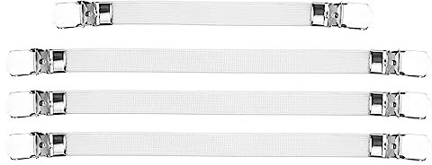 Tuesoa 4 X Fijaciones para Cubrir La Tabla de Planchar Elástica