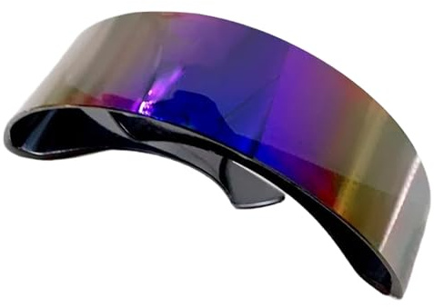 RETUOLWAG Futuristische Sonnenbrille, lustig, verspiegelt, Partybrille, futuristisch, randlos, für Damen und Herren, Halloween, Cosplay, Party