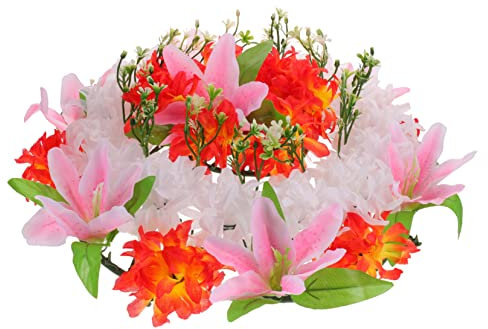 Holibanna Ghirlanda Artificiale Di Sacrificio Ghirlanda Del Cimitero Simulata Adatta Per Attività Commemorative Semplice E Pratica