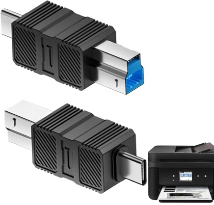 USB till B-adapter | USB till B-3.0 skrivaradapter | höghastighetsdataöverföringskontakt & play-adapter för bärbar dator, surfplatta, dockningsstation och dator