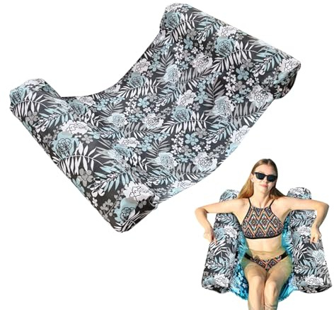 Hamac gonflable flottant, hamac de piscine gonflable | Salons de natation de patio | Piscine gonflable Flottes de salon de hamac d'eau Accessoires de natation multifonction