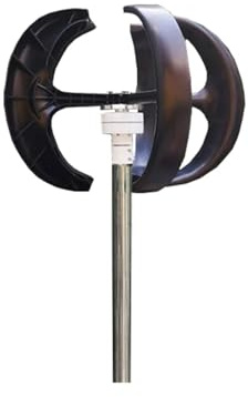Turbina de molino de viento de 5000W, turbina aerogeneradora de eje Vertical de 5 aspas, 10kw, 8kw, 48V, 24V, 12v, con controlador de carga Mppt Para el hogar, la granja, los vehículos recreativo(Blac