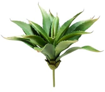 AMSLSIU Artificial Succulents 21 Leaves Large Aloe Plants Home Garden Balcony Planter Landscape Arrangement Decor for Outdoor