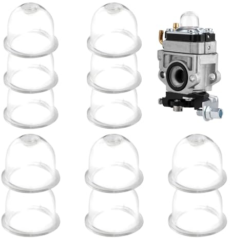 12 Stück Primer Pumpe Vergaser,Motorsense Benzin Bulb Ersatzteil,Freischneider Benzinpumpe Birne Kit,Trimmer Primerkolben Primerbirne für Stihl FS38 FS45 FS55 FS56 FS80 FS86 Motorsensen(19mm & 22mm)