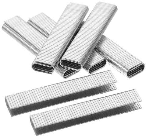 HOLIDYOYO 1000pièces Agrafes Pneumatiques à Couronne Étroite Métal Pour Travail Du Lot De Forme De u
